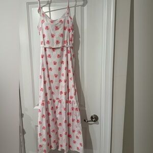Floral Pink and White Women's Dress NWT